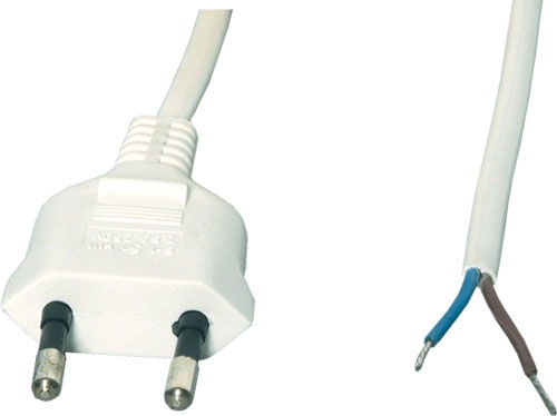 NO NAME KABEL SIECIOWY Z WTYCZKĄ PŁASKĄ 2X0,75MM2