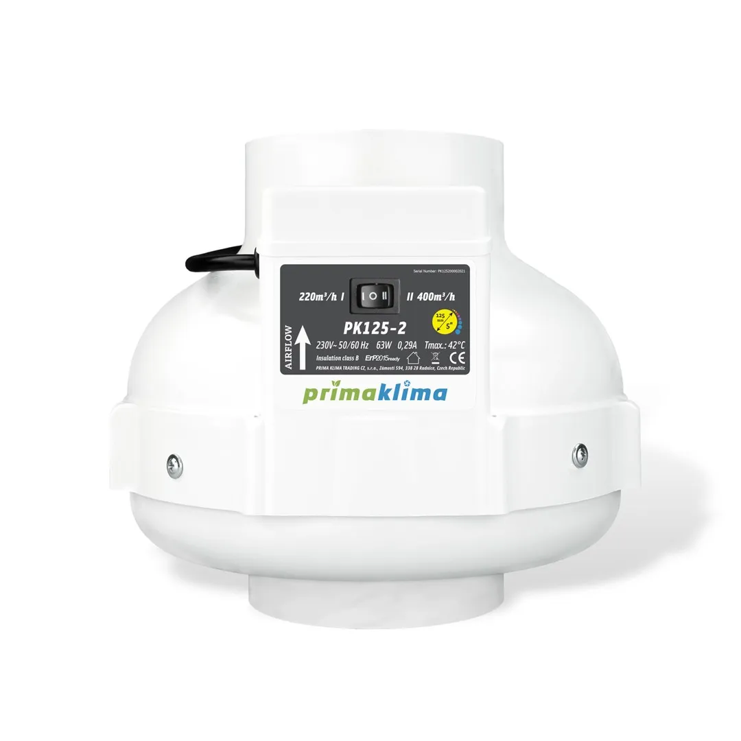PRIMA KLIMA WENTYLATOR 2 SPEED 220/400M3/H FI125MM