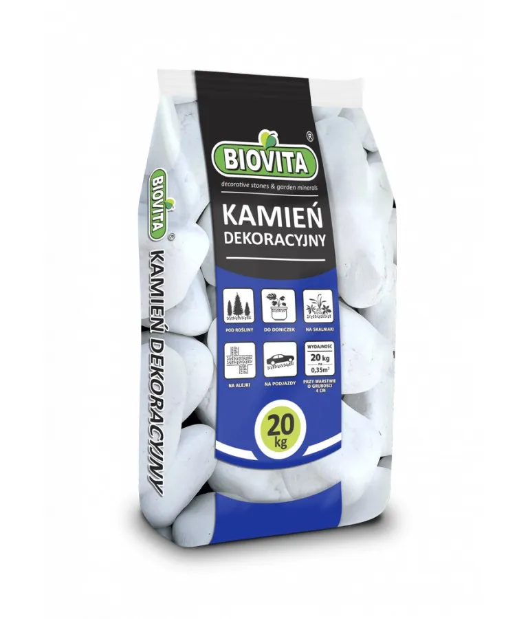 BIOVITA GRYS EXTRA WHITE THASSOS 60-100MM 20KG
