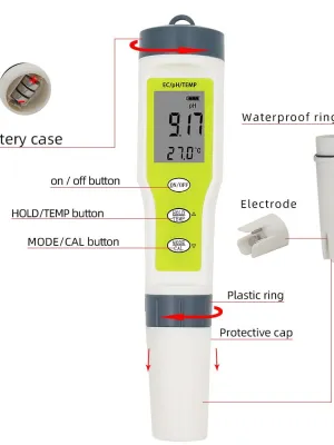 TESTER 3W1  PH+EC+TEMP