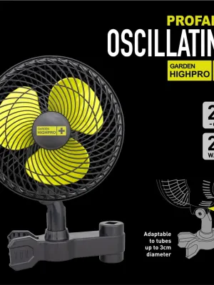 PROFAN+ WENTYLATOR Z OSCYLACJĄ 20CM 20W Z KLIPSEM