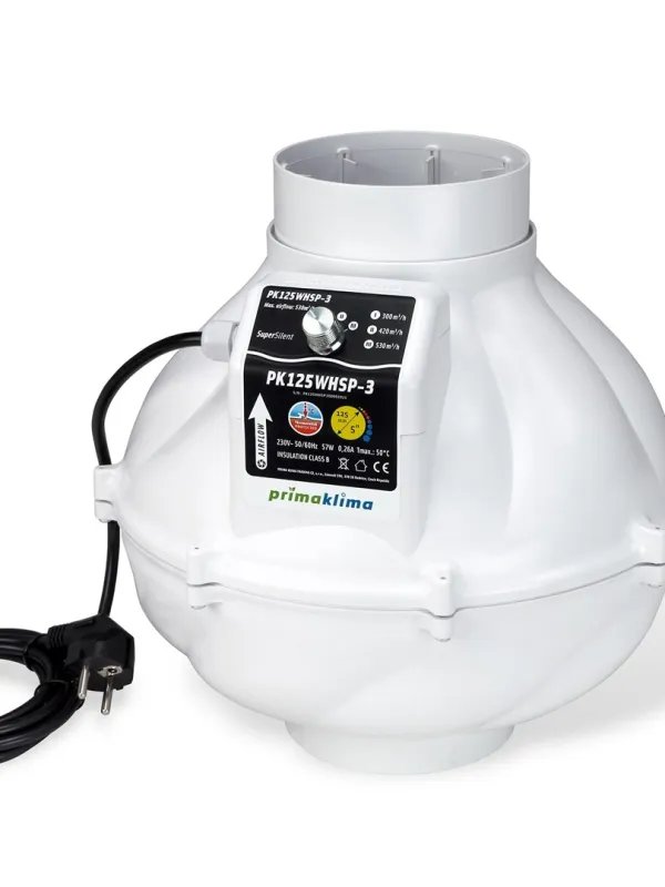 Produkt PRIMA KLIMA WENTYLATOR PK125WHSP-3 530M3/H Obraz