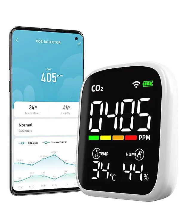 Produkt ELKTRONICZNY MONITOR CO2, TEMP, WILG Obraz