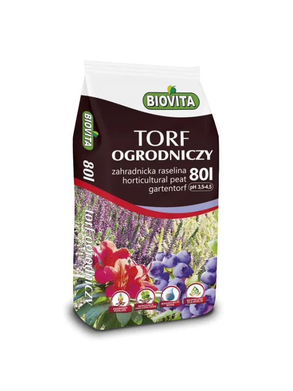 Produkt BIOVITA TORF OGRODNICZY KWAŚNY 80L Obraz