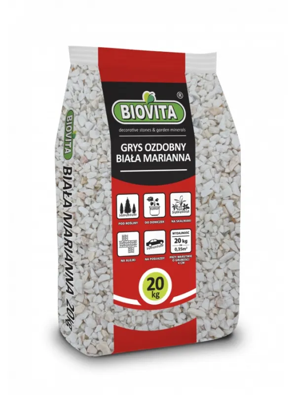 Produkt BIOVITA GRYS BIAŁY MARIANNA 8-16MM 20KG Obraz